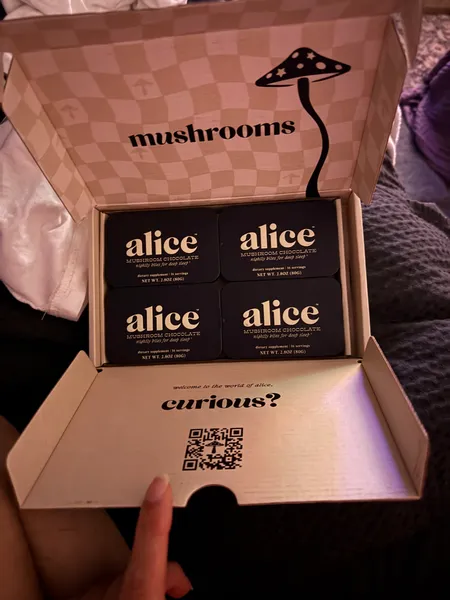 alice mushroom chocolates customer review