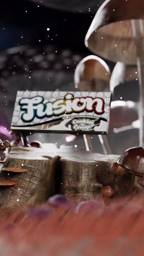 Buy Fusion Mushroom Chocolate Bars-Cookies And Cream