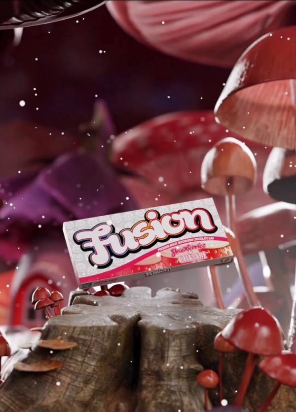 Buy Fusion Mushroom Chocolate Bars-Strawberries And Cream