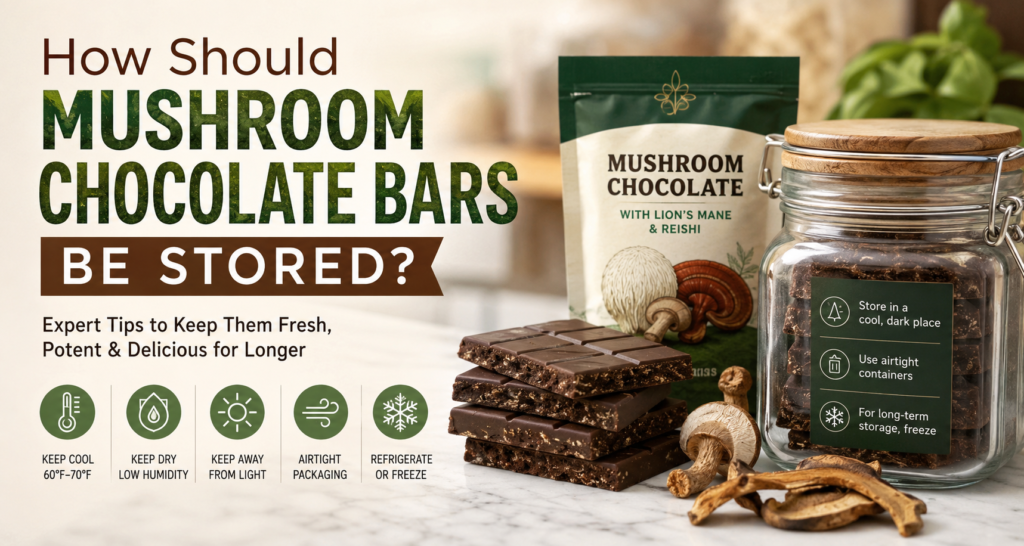 How Should Mushroom Chocolate Bar Be Stored?